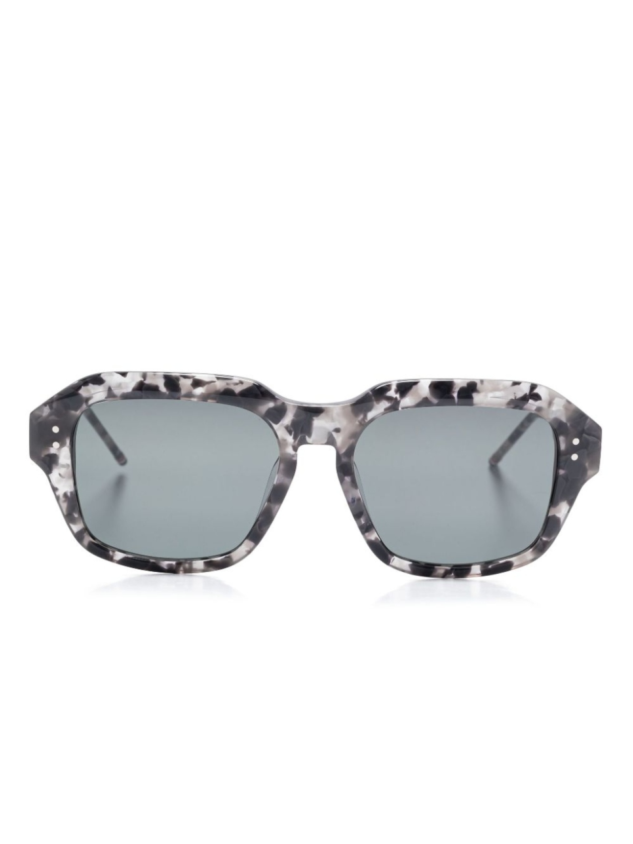 

Thom Browne Eyewear солнцезащитные очки в массивной оправе, серый