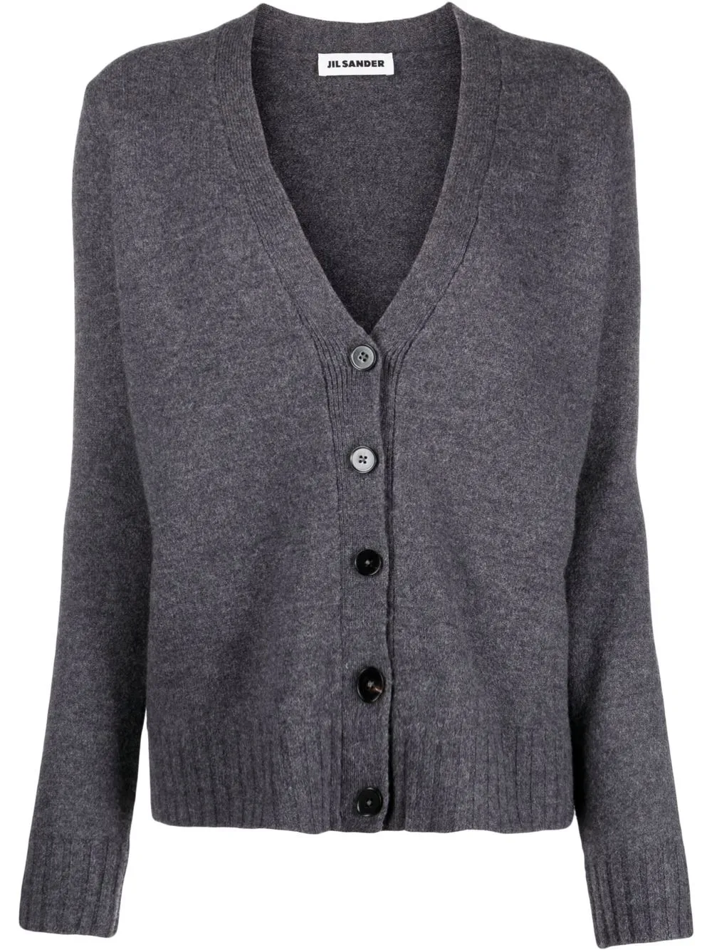 

Шерстяной кардиган оверсайз JIL SANDER, серый
