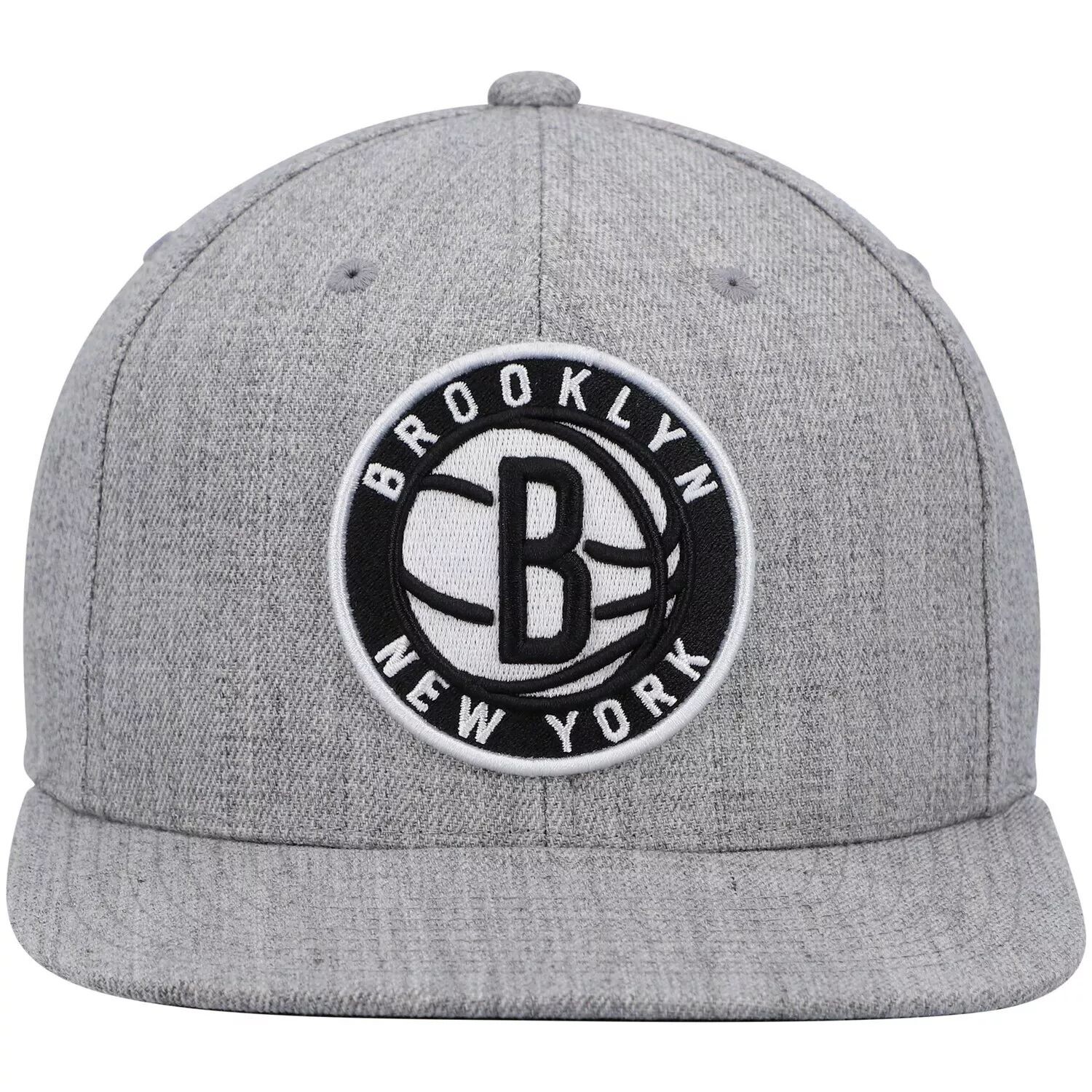 

Мужская кепка Mitchell & Ness Heathered Brooklyn Nets 2.0 Snapback серая