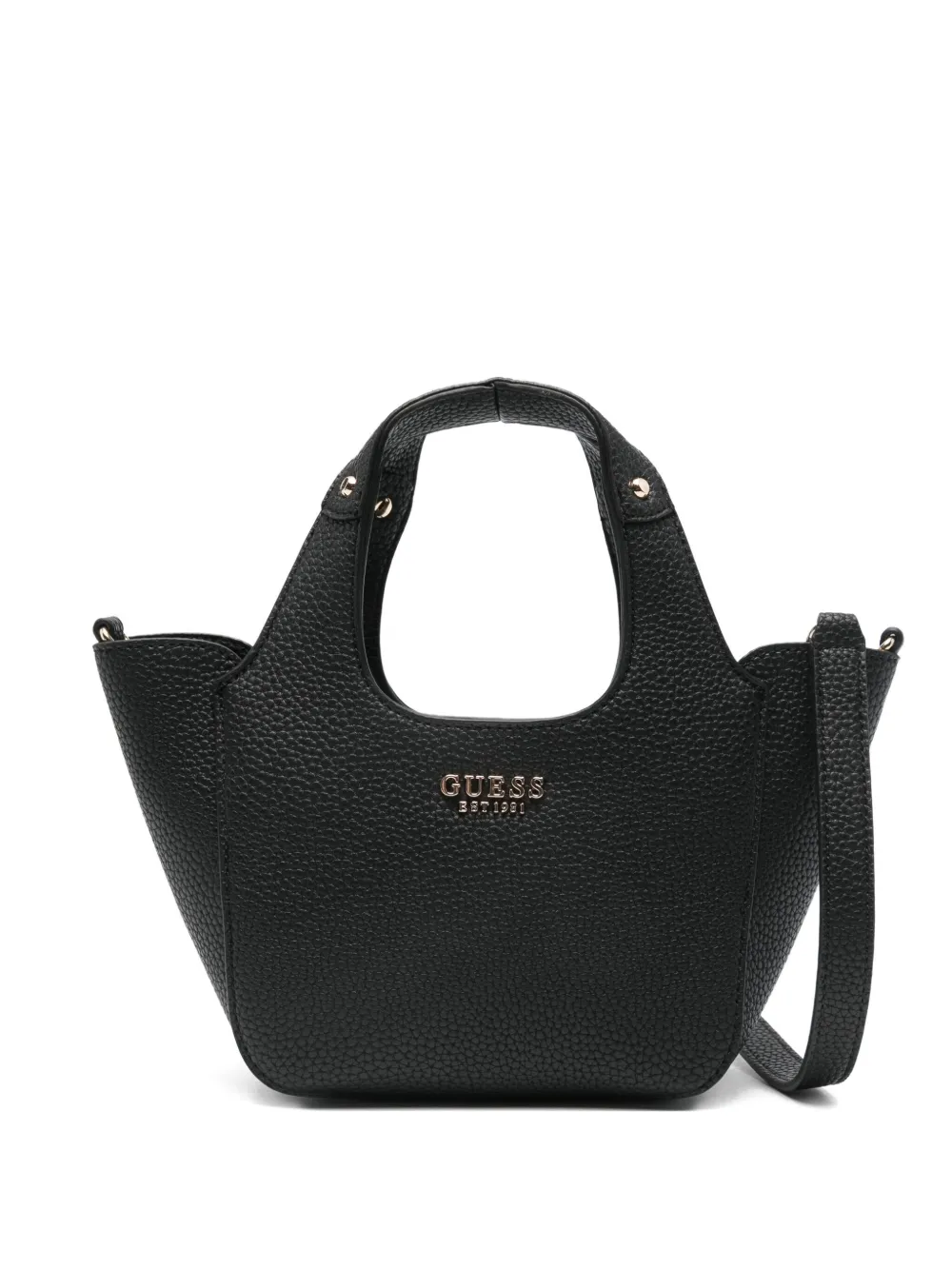 

Сумка-сэтчел с логотипной табличкой GUESS USA, черный