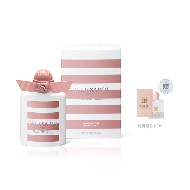 TRUSSARDI Женский парфюм Donna Pink Marina, зеленый цветочный аромат, туалетная вода, кедр и сандал, 30 мл/50 мл/100 мл, подарок на день рождения, 30ml (With 7ml*1)