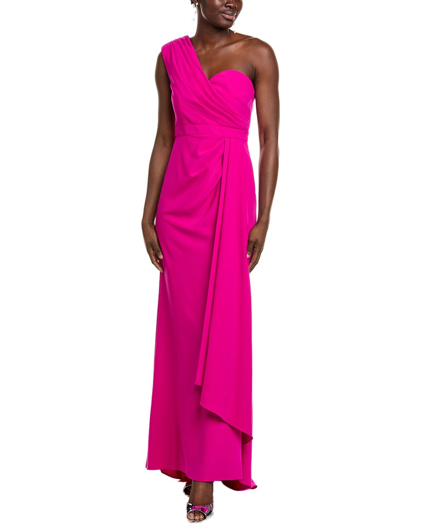 

Платье Badgley Mischka с драпировкой и складками на одно плечо Badgley Mischka, фиолетовый