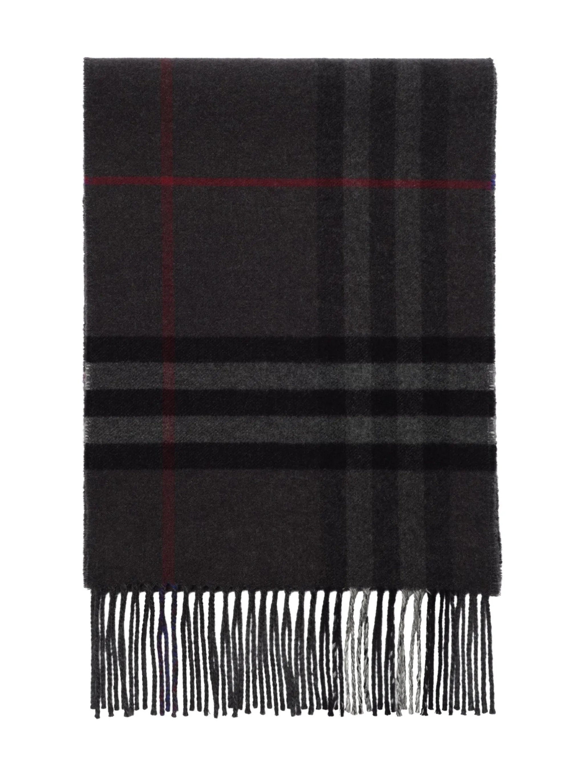 Кашемировый шарф Burberry, серый — фото 4