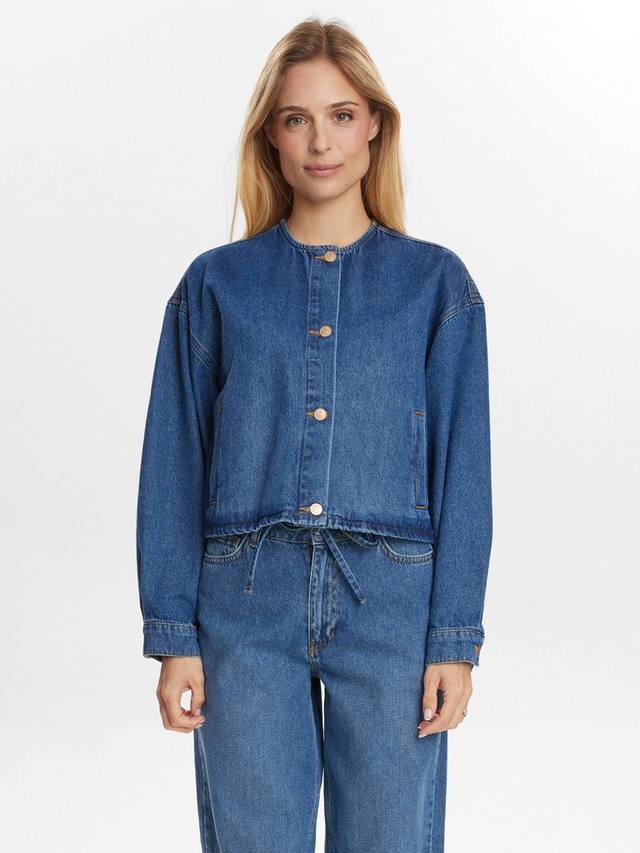 

Джинсовая куртка с круглым вырезом Numph, Blue