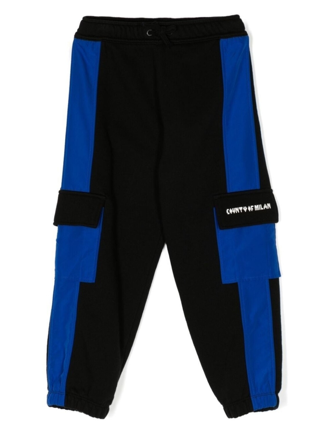 

Спортивные брюки Marcelo Burlon County Of Milan Kids с пиксельным логотипом и вставками, черный