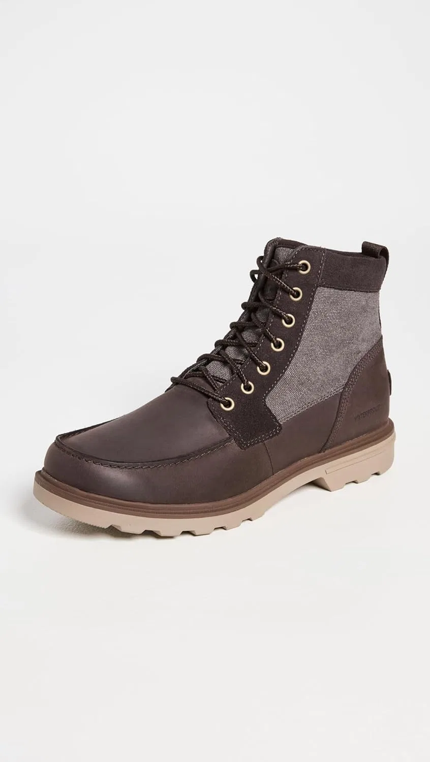 Мужские ботинки Sorel Carson Moc WP, бежевые — фото 3