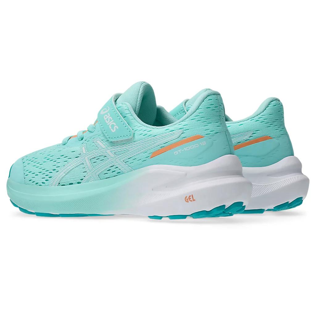 Кроссовки для бега GT 1000 13 Rebound Breathable Support Low Top для детей ASICS, мятный — фото 4