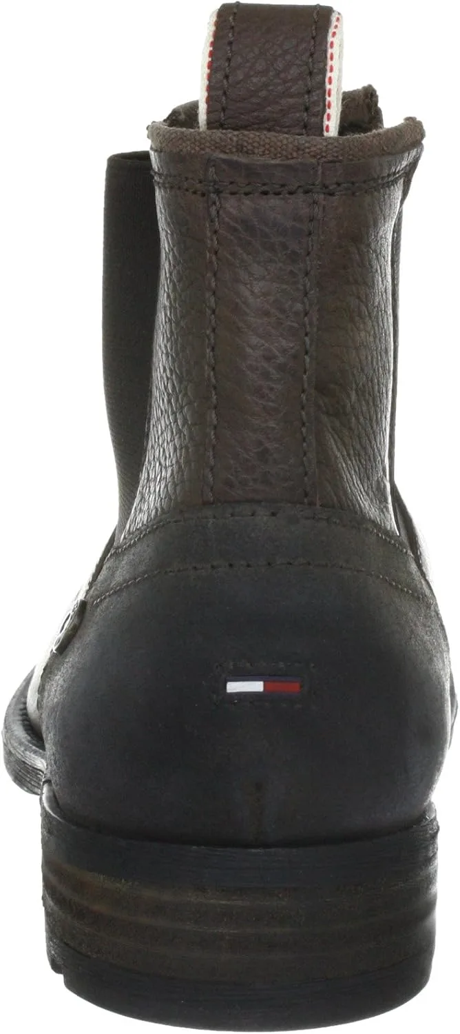 Мужские джинсовые ботинки Hilfiger DARRYL 3B EM56814616 Chelsea Tommy Jeans, коричневый — фото 3