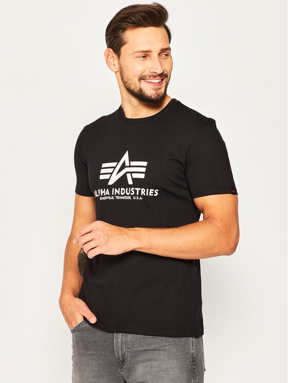 

Футболка стандартного кроя Alpha Industries, черный