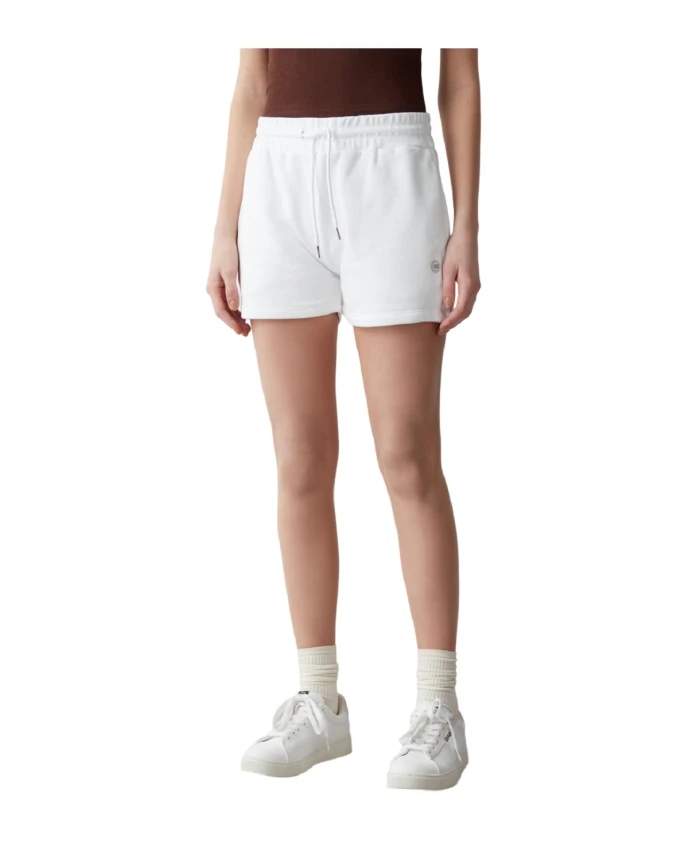 

Белые шорты с блестящим логотипом Colmar, белый