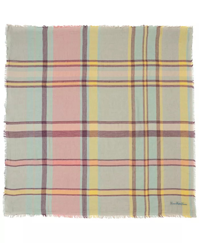 

Весенний клетчатый квадратный шарф Lauren Ralph Lauren, мультиколор