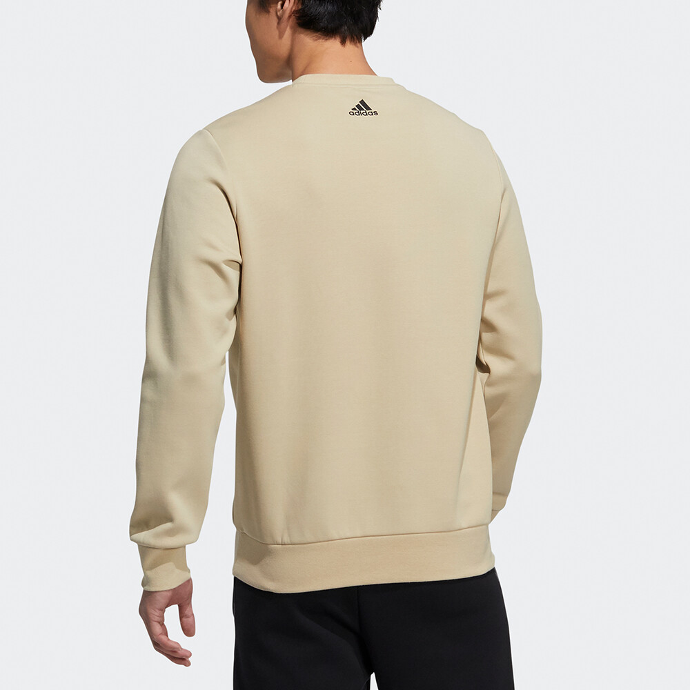 Толстовка мужская пастельно-желтая Adidas, светло-желтый — фото 4