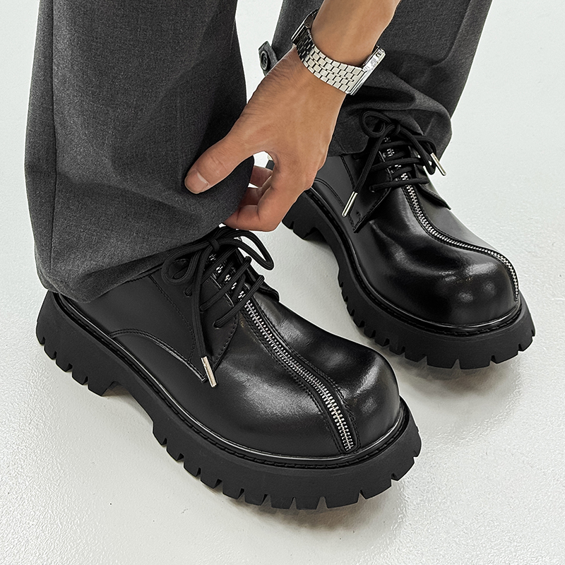 MUYI Мужские повседневные кроссовки низкие черные ярко-черные, цвет Bright Black Men's — фото 3