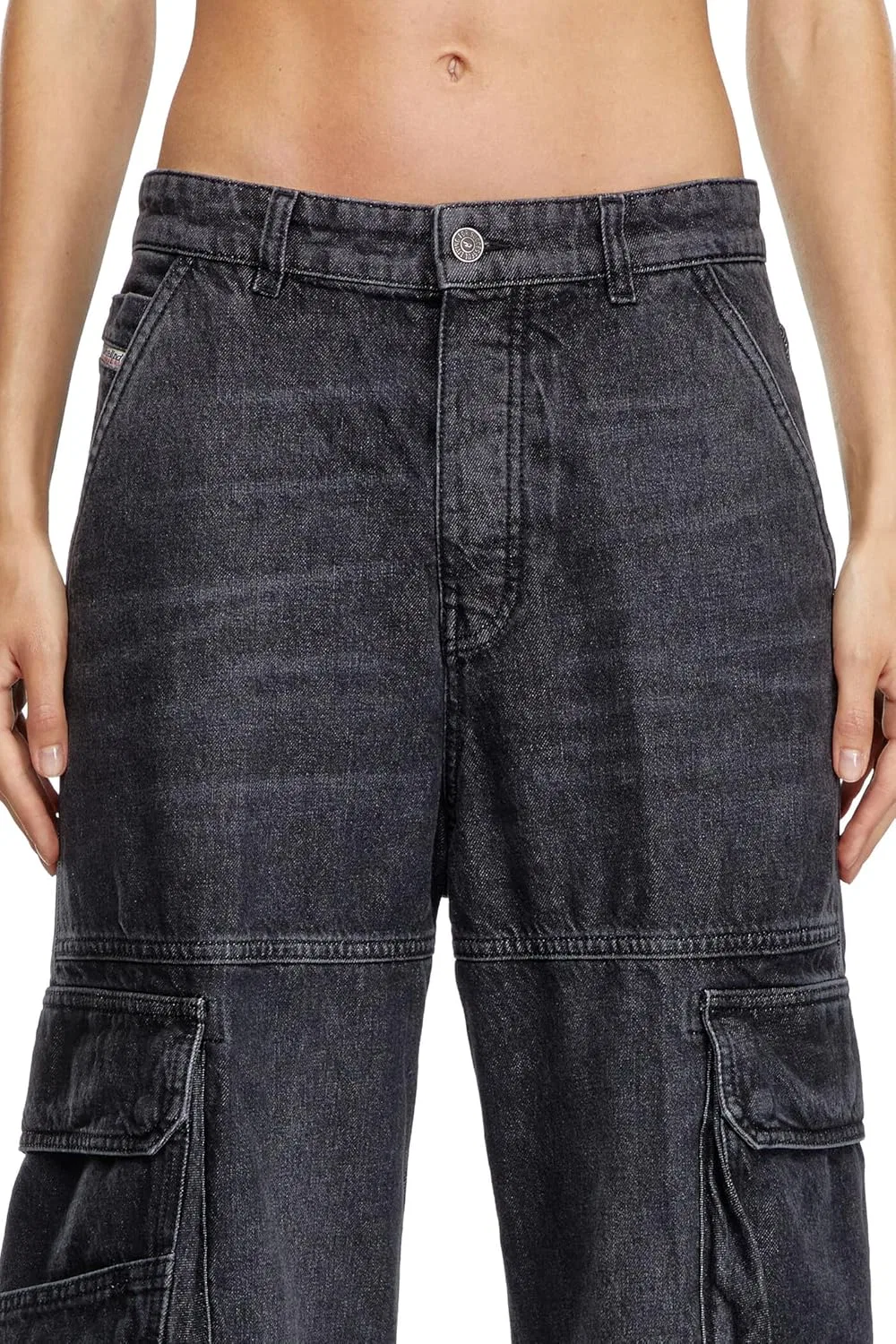 Джинсы Diesel 1996 D-Sire Relaxed, Black/Denim — фото 2