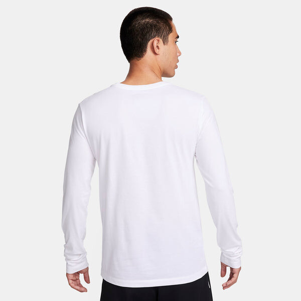 Футболка с длинным рукавом Dri Fit Nike, белый — фото 2
