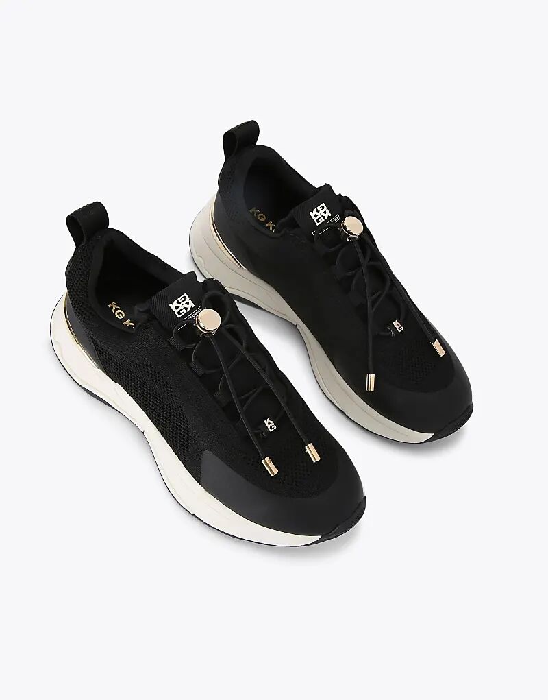 Кроссовки KG Kurt Geiger Link с застежкой-молнией черного цвета — фото 2