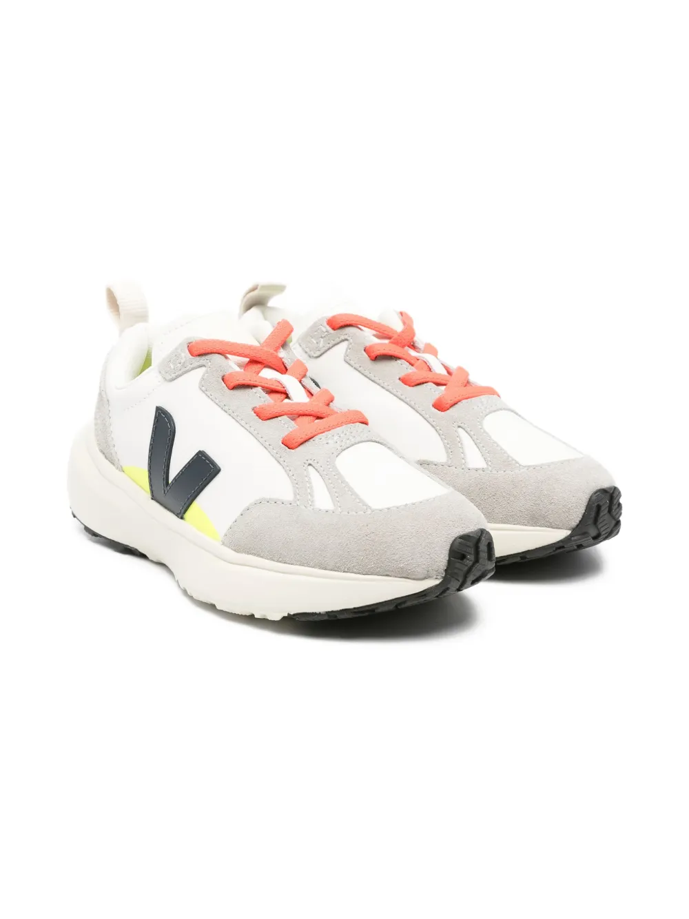 

Маленькие кеды Canary V-образной формы из кожи VEJA Kids, белый