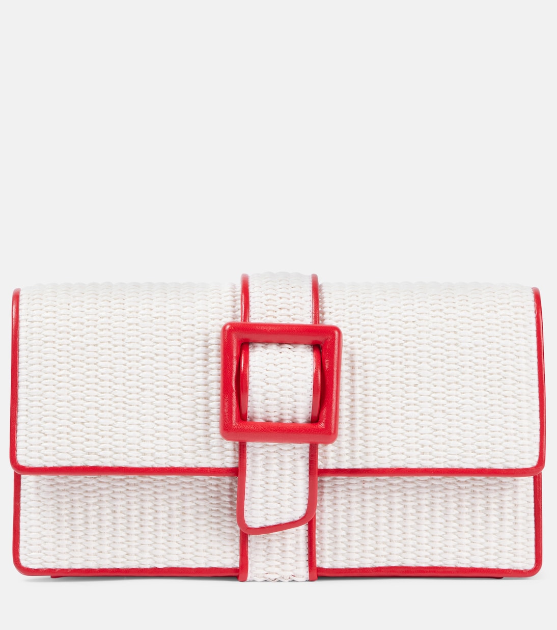 

Клатч Maycap с эффектом рафии Manolo Blahnik, White/Red