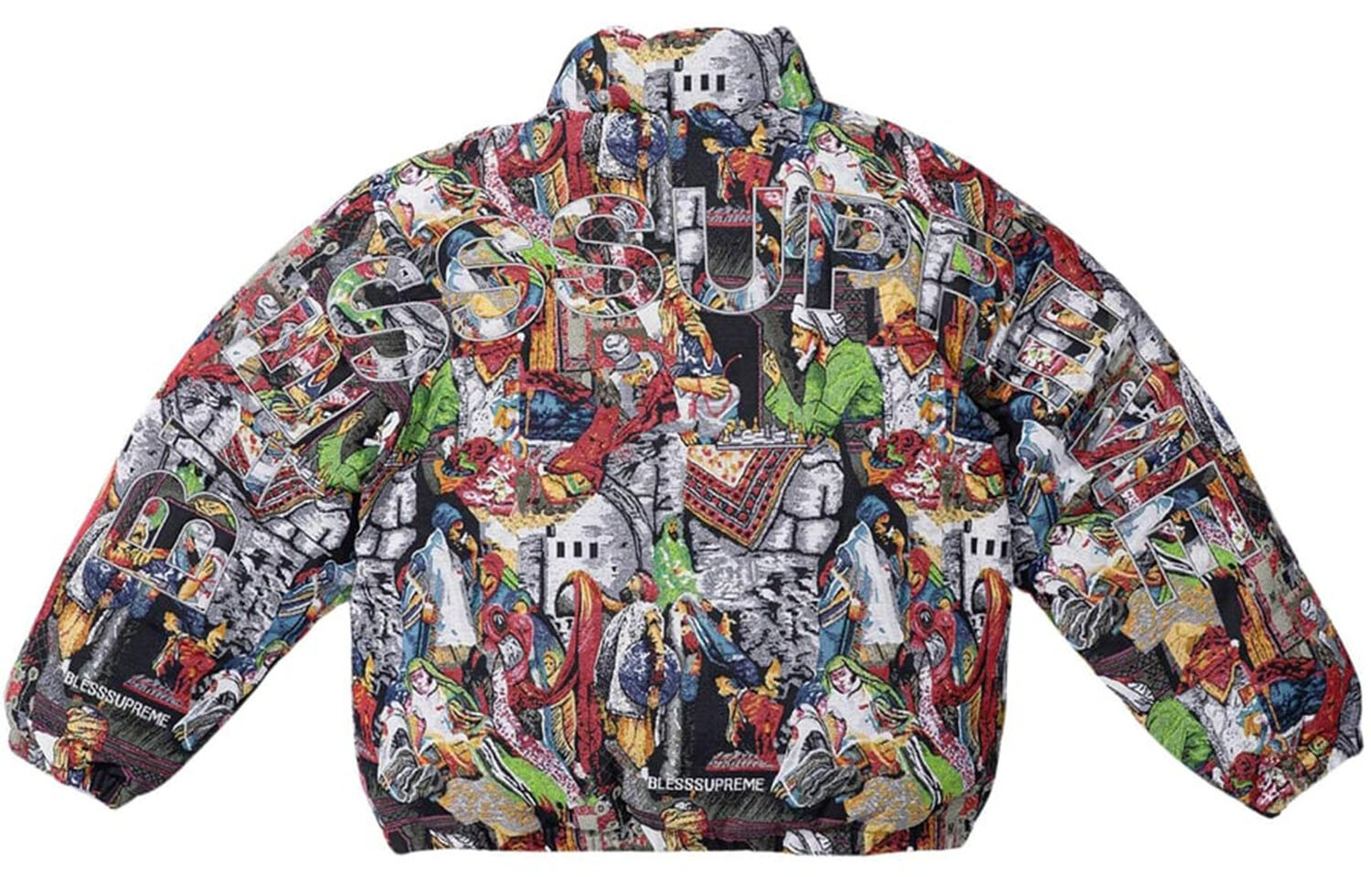 FW23 WEEK12 Series Пуховик унисекс многоцветный Supreme, цвет Multicolor — фото 4