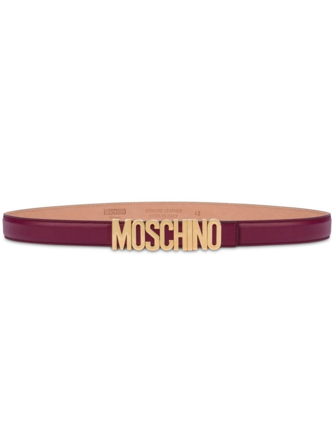 

Moschino ремень с логотипом, розовый