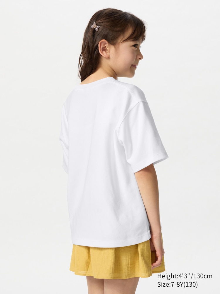 Футболка airism из хлопка с круглым вырезом Uniqlo, цвет 00 белый — фото 3