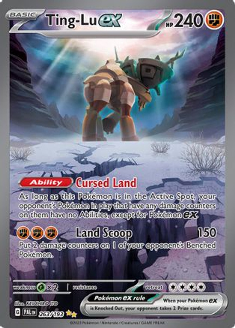 

Карточная игра Ting-Lu ex - 263/193 263 - SV02 Paldea Evolved Holofoil