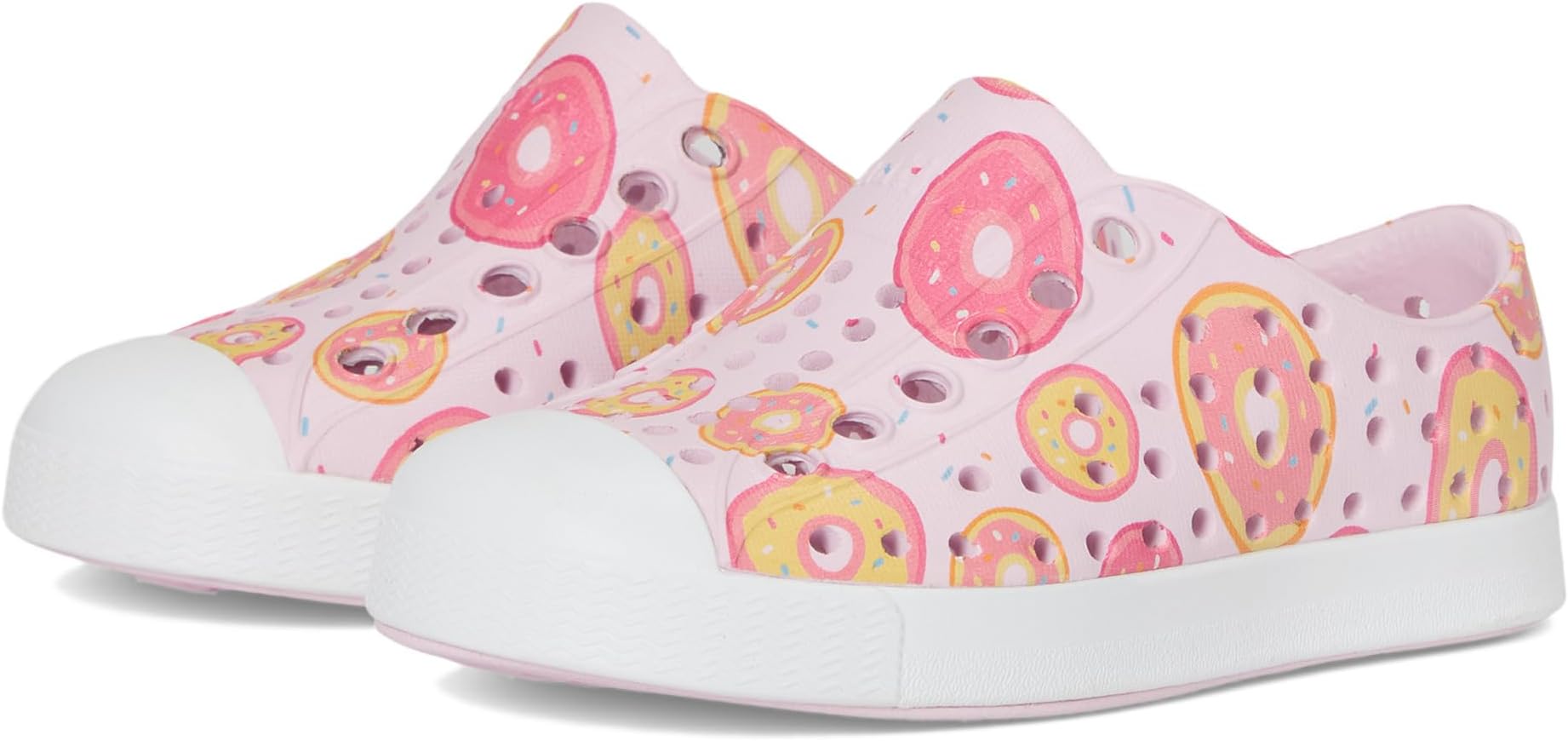 

Кроссовки Native Shoes Kids Jefferson Print, цвет Barely Pink/Shell White/Donuts