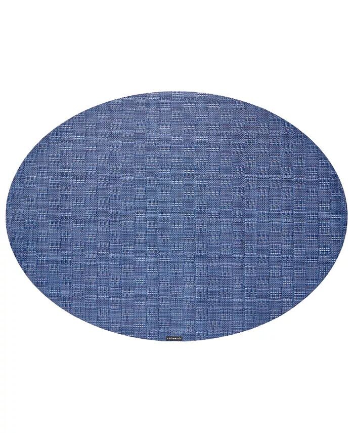 

Овальный настольный коврик Bay Weave Chilewich, синий