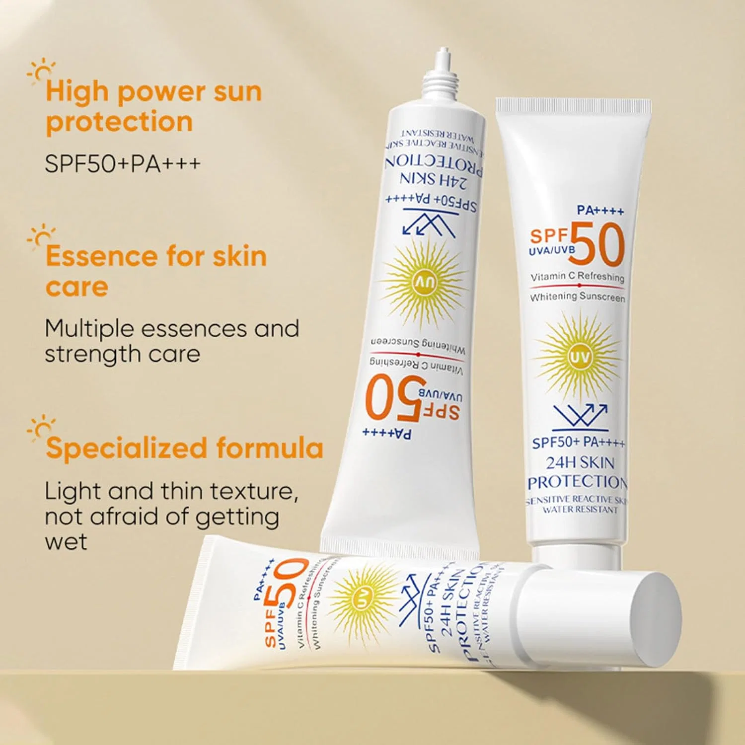 Солнцезащитный гель Deep Protect Care Gel Sunscreen Makeup Base, увлажняющий, для лица и тела, Generic — фото 3