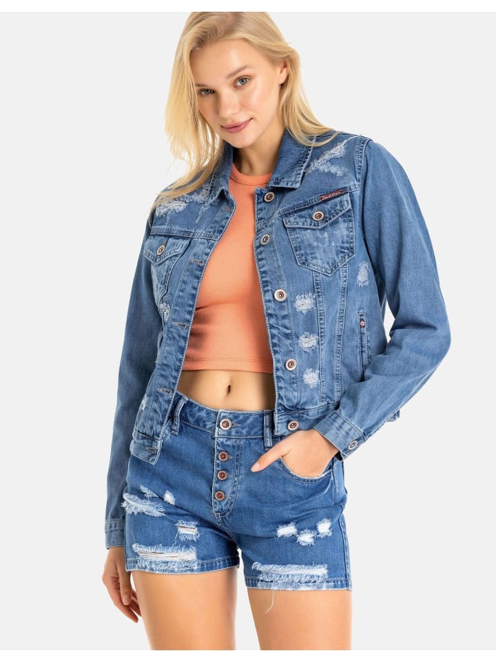 

Джинсовая куртка Cipo & Baxx Jeansjacke, синий