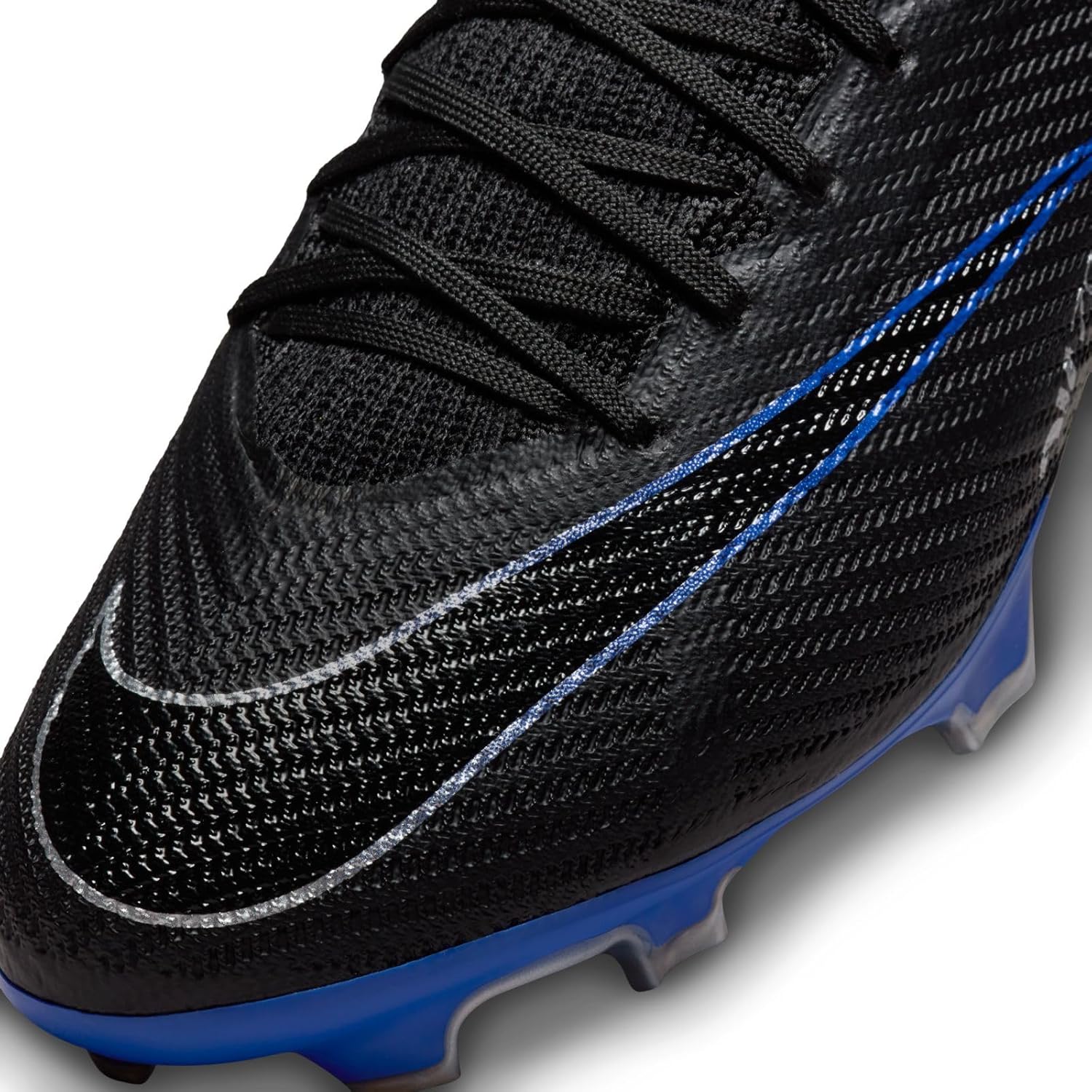 Мужские футбольные низкие кроссовки NIKE, Black Chrome Hyper Royal — фото 4