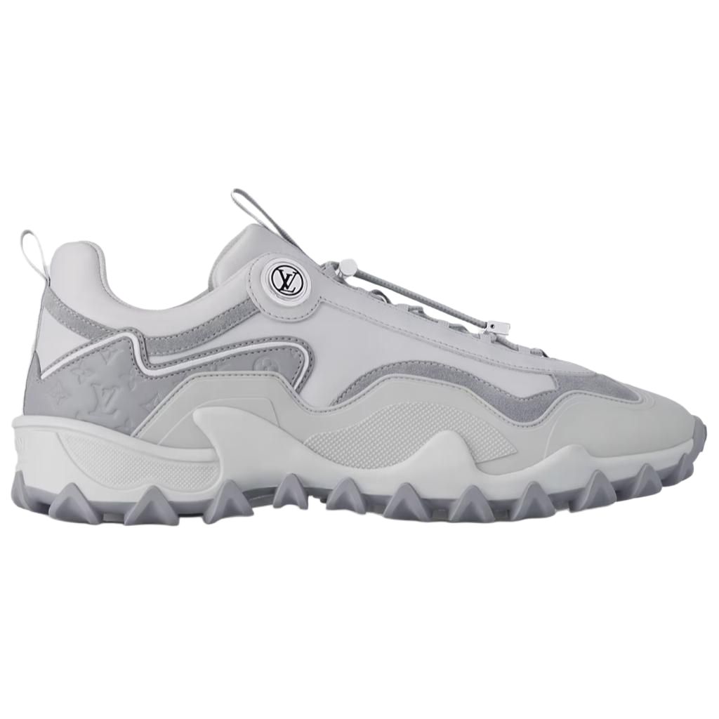 LOUIS VUITTON Женские повседневные кроссовки RUSH Low Top серого цвета — фото 3