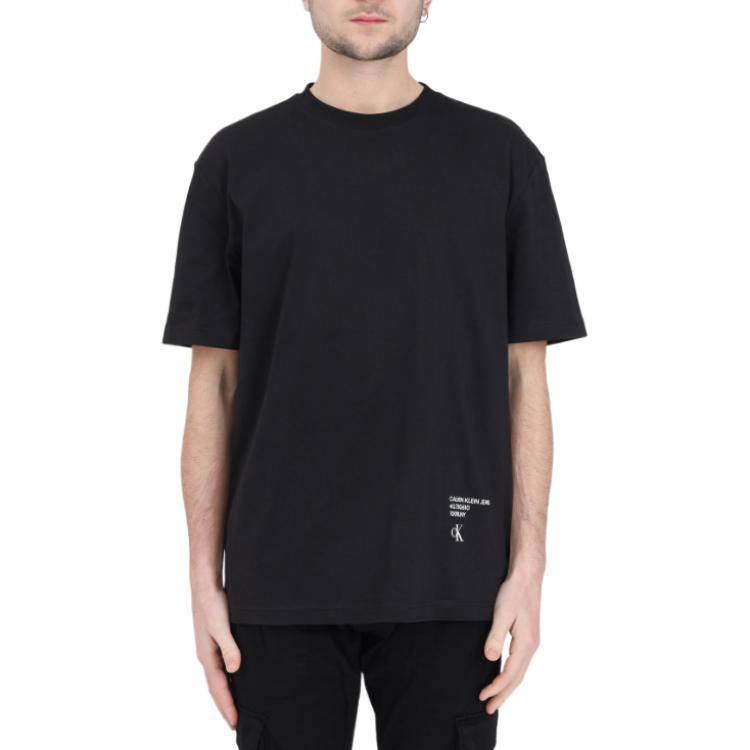 

Футболка из хлопка Stacked Modern Metals Calvin Klein, черный