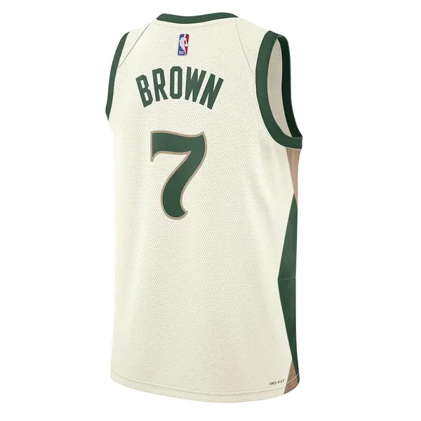 Майка Nike Dri-FIT NBA Swingman Jersey 2023/24 City Edition 'Boston Celtics Jaylen Brown', бежевый — фото 2