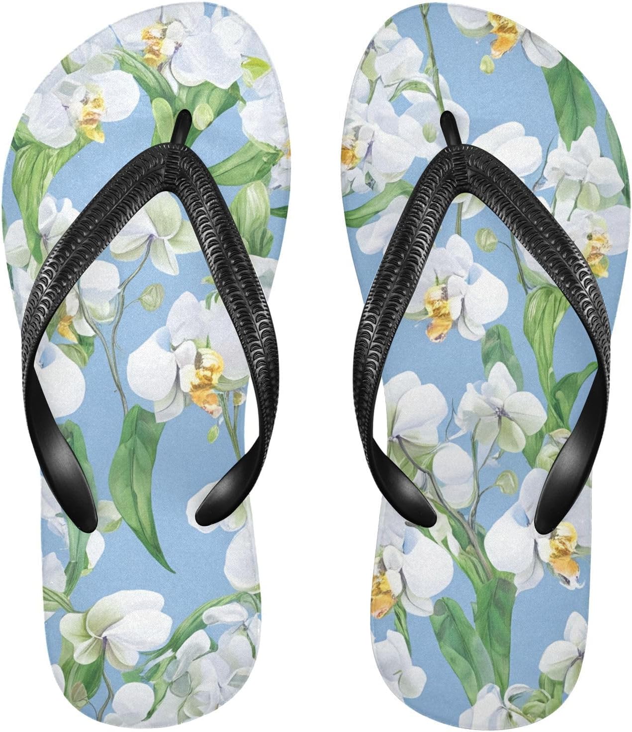 

Женские сланцы White Orchid с листьями, пляжный душ, шлепанцы на резиновой подошве, нескользящие летние тапочки для женщин и мужчин Sinestour, белый