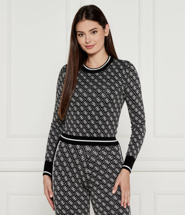 

Свитер лиса Slim fit Guess Jeans, черный