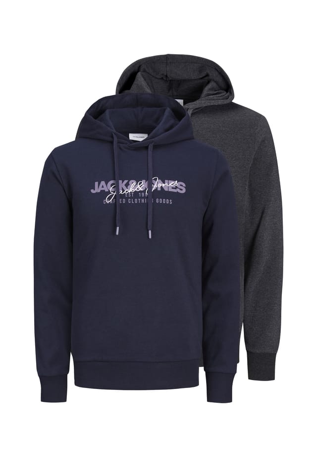 

Толстовка с капюшоном Alvis двойная упаковка Jack & Jones, мультиколор