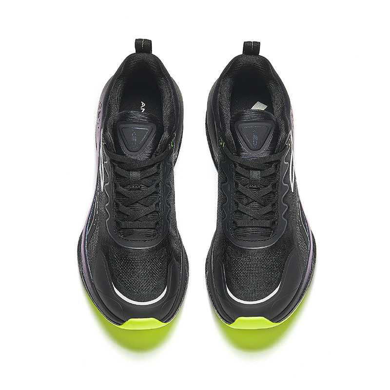 Anta Running Collection Противоскользящие износостойкие низкие кроссовки мужские черный, черный/замковый серый — фото 3