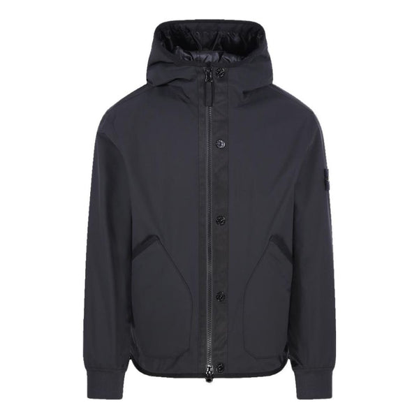 

Куртка waffen patch shell r hooded jacket 'black' Stone Island, черный
