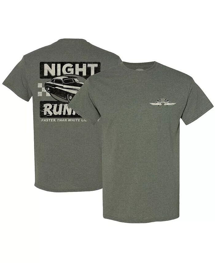 

Мужская футболка Heather Green NASCAR Night Runnin' Checkered Flag Sports, зеленый