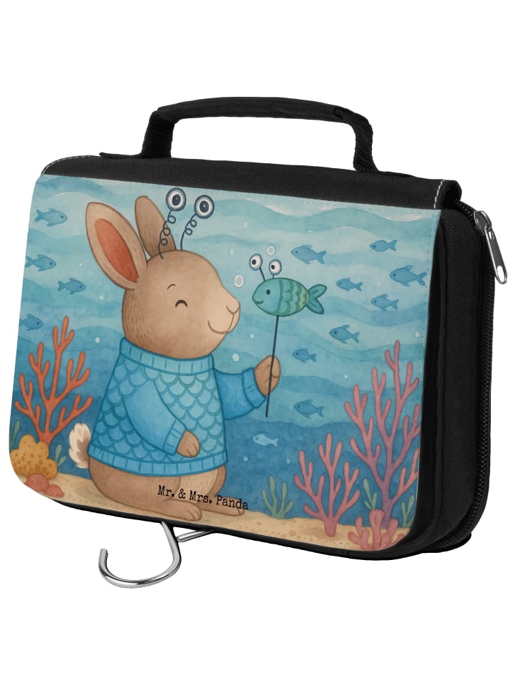 

Mr. & Mrs. Panda Косметичка с изображением рыб в астрологическом стиле, без надписи, белого цвета