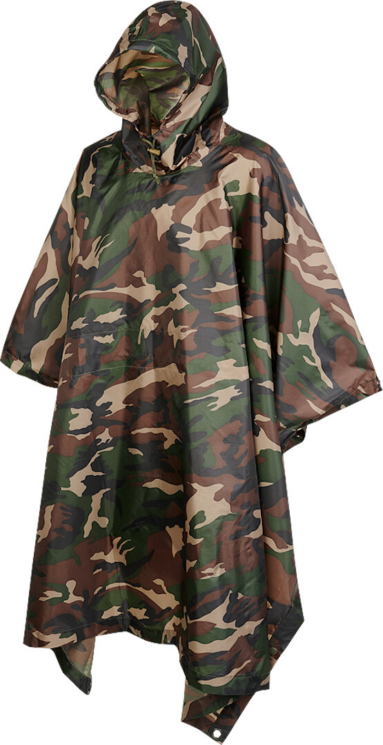 

Куртка Brandit Ripstop Poncho, цвет Woodland, Коричневый, Куртка Brandit Ripstop Poncho, цвет Woodland