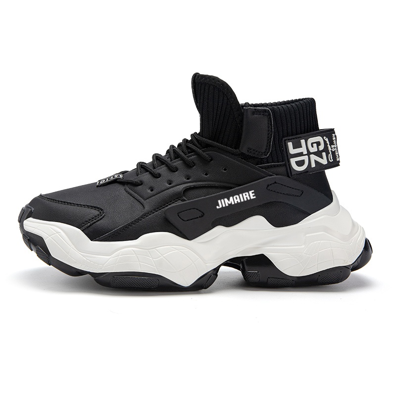 

Скользостойкие устойчивые к истиранию кроссовки Mid top Chunky мужские King Jinmai, черный