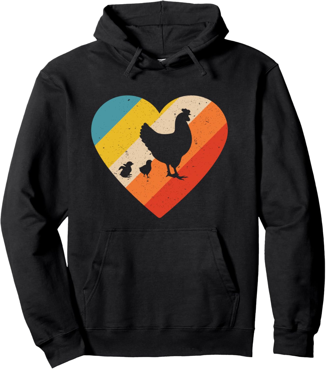 

Худи в стиле ретро с забавным принтом Любовь к курам, черный Retro Vintage Chicken Farm Designs