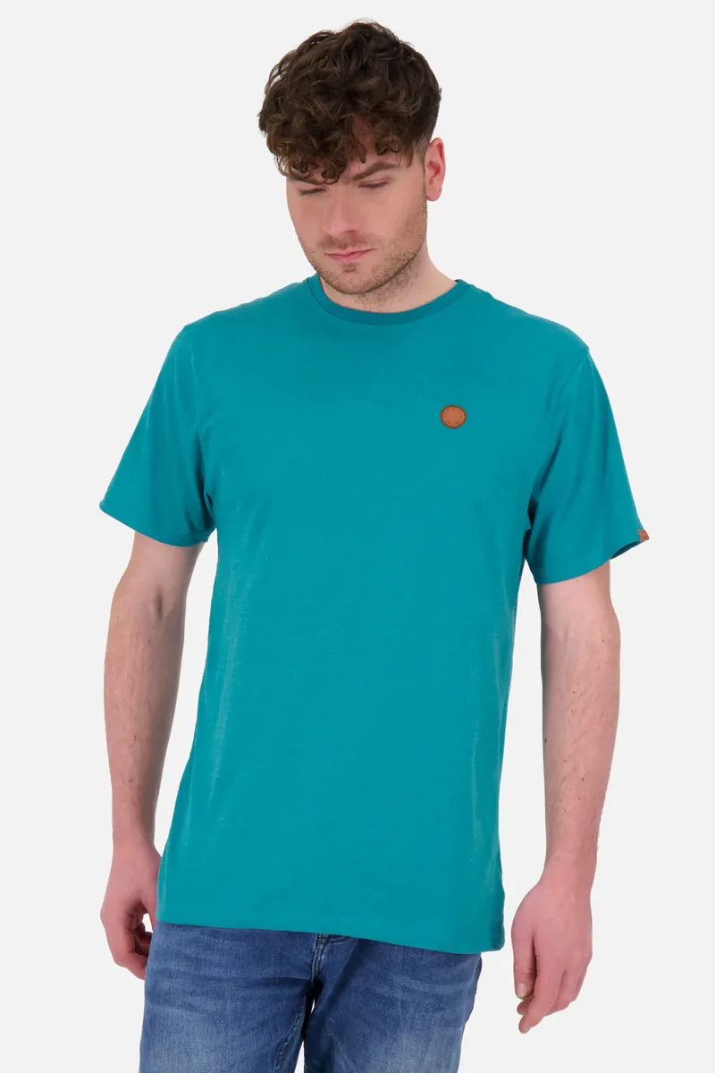

Рубашка с круглым вырезом Alife & Kickin "MaddoxAK A Shirt Мужская рубашка с коротким рукавом", цвет Peacock Melange