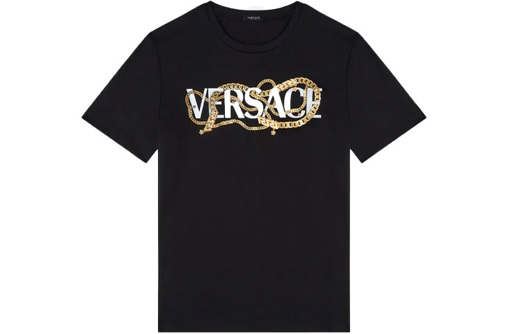 

Футболка женская черная VERSACE