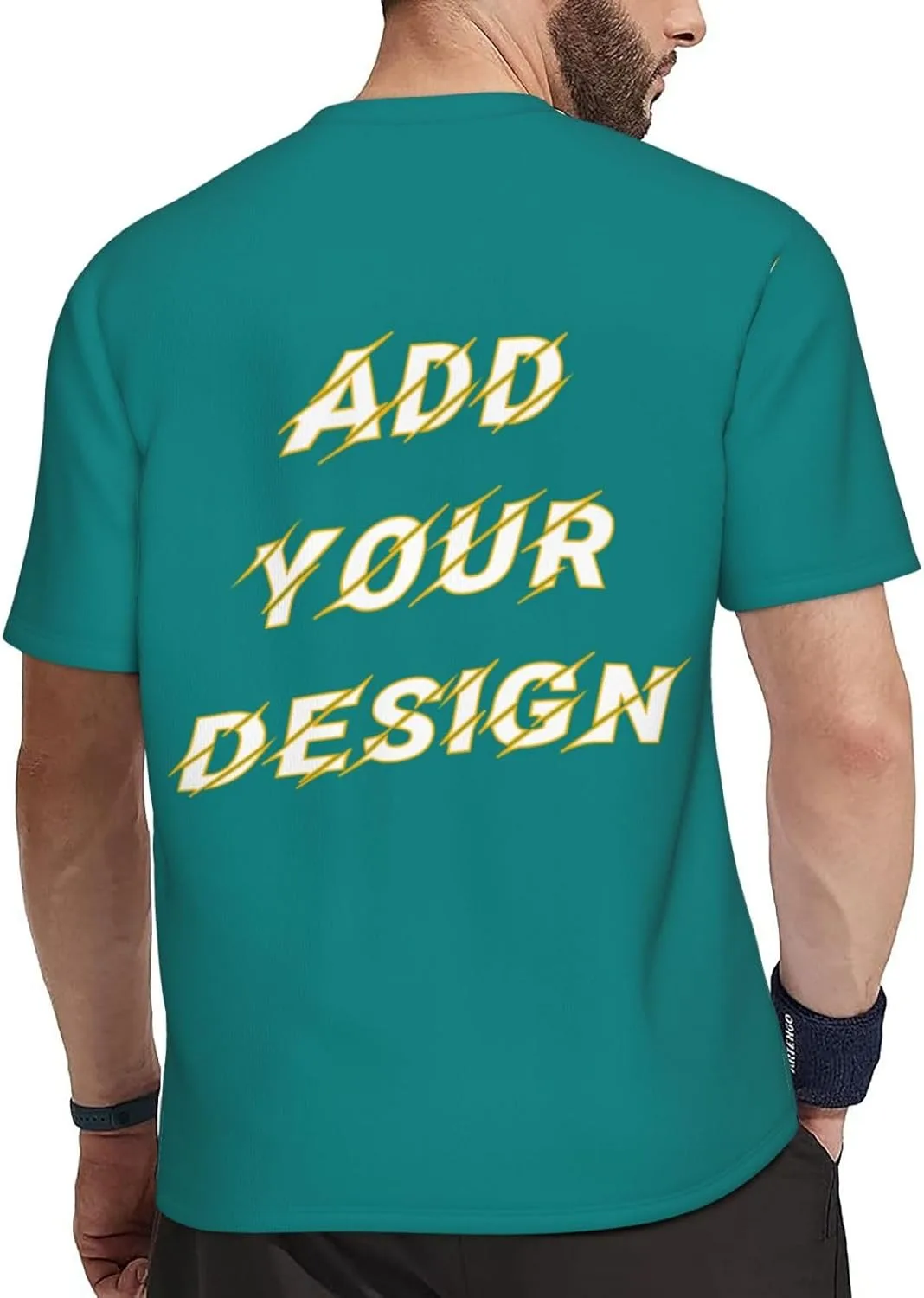 Футболка мужская Custom T Shirts с принтом на 4 сторонах — фото 4