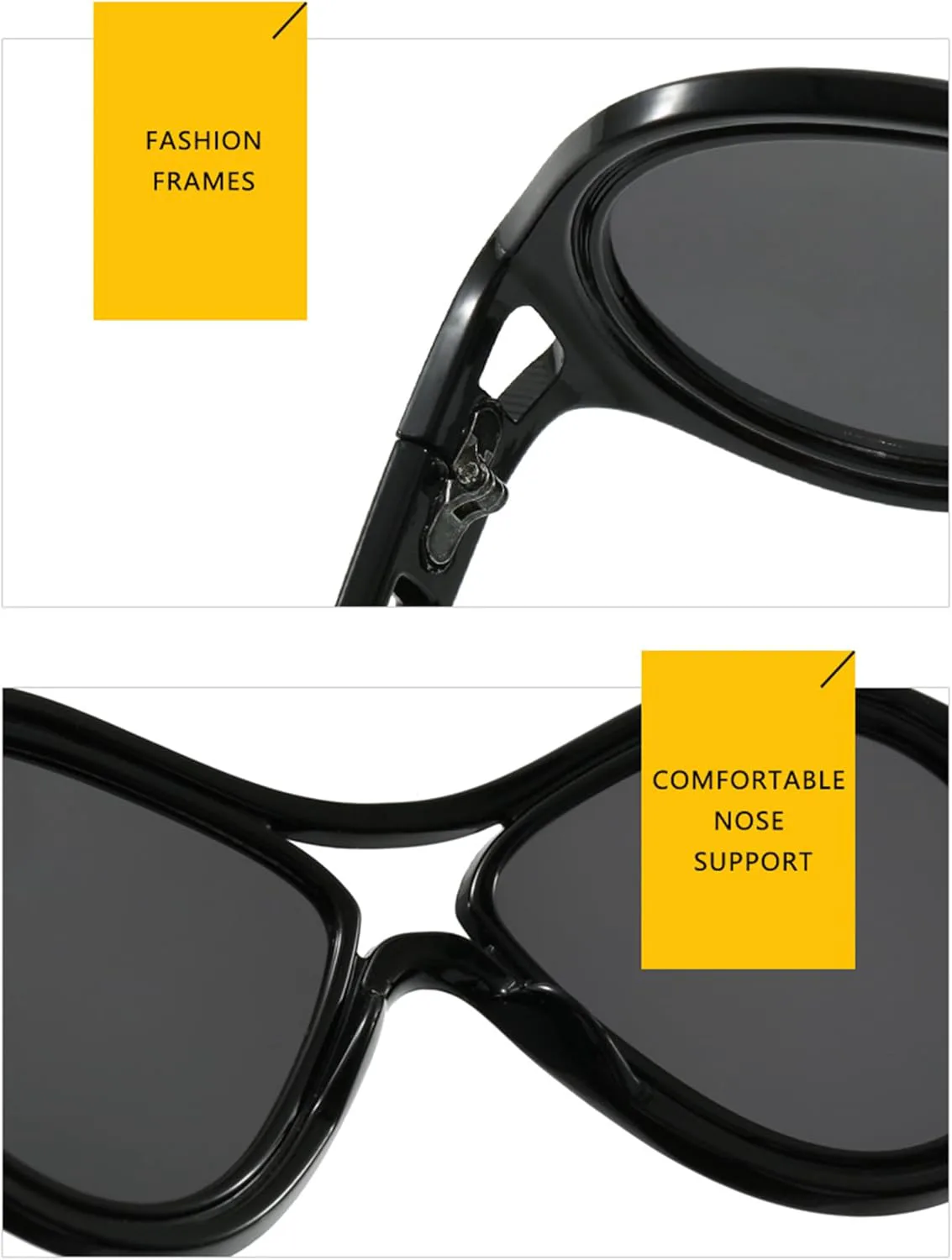 

bullabulling Большие модные солнцезащитные очки-обтекатели для женщин и мужчин, большие очки для вождения, солнцезащитные очки с защитой от УФ-излучения UV400, Green