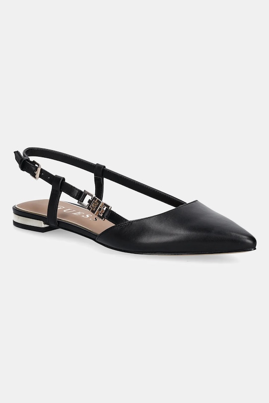 Кожаные балетки Franie Guess, черный