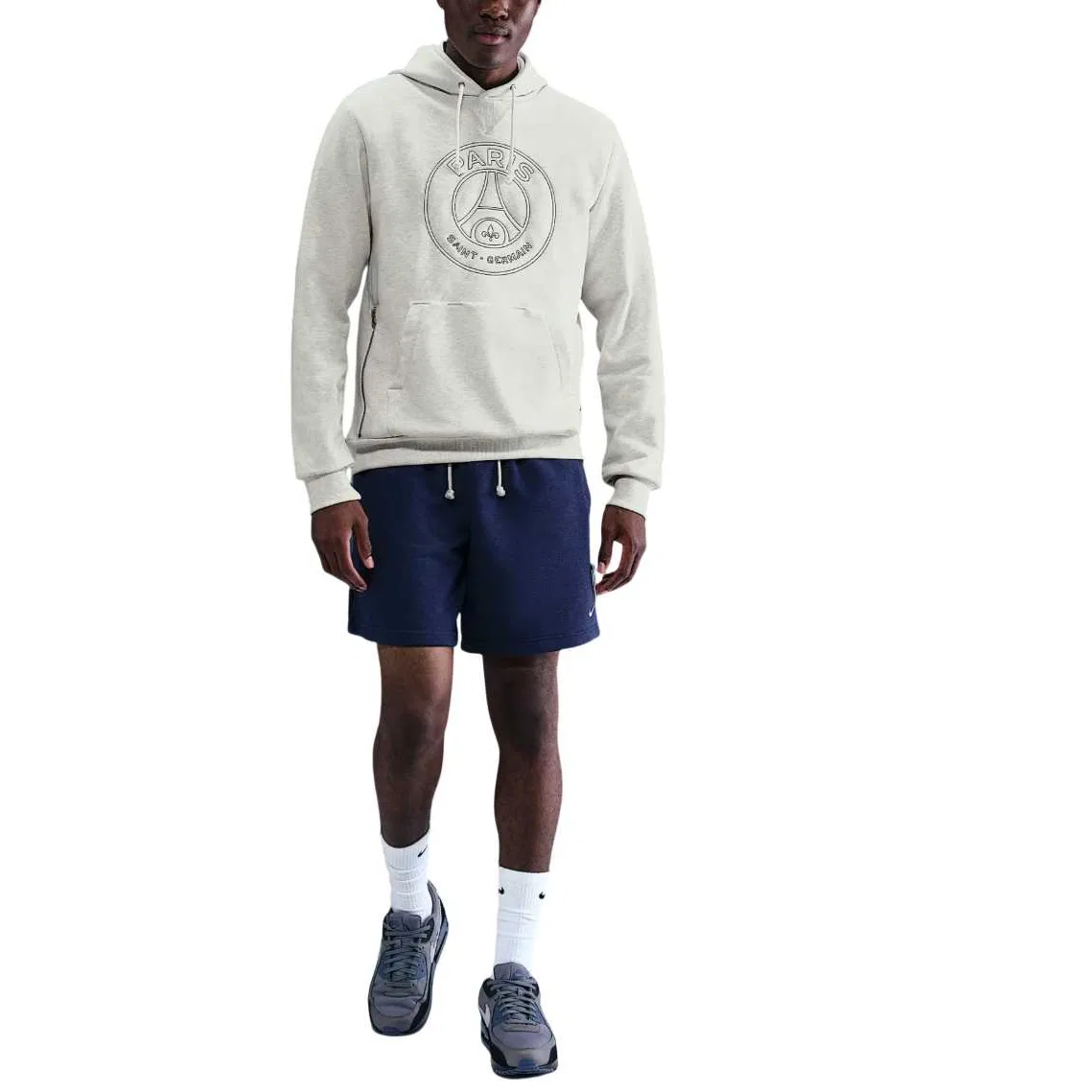 Толстовка футбольная Nike Dri-FIT Standard Issue PSG бежевая